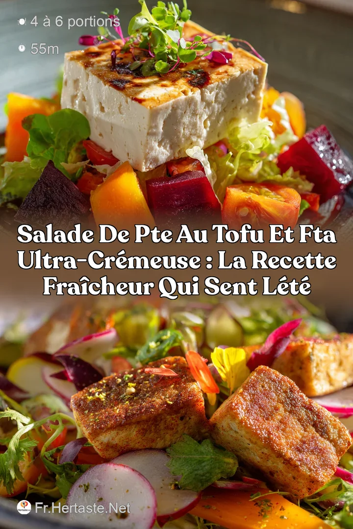 Salade de pte au tofu et fta ultra-cr&eacute;meuse : la recette fra&icirc;cheur qui sent l&eacute;t&eacute;