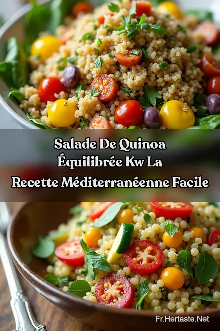 Salade de Quinoa &Eacute;quilibr&eacute;e kw La Recette M&eacute;diterran&eacute;enne Facile