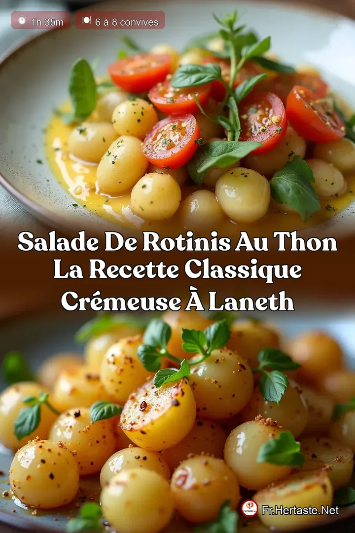 Salade de Rotinis au Thon La Recette Classique Cr&eacute;meuse &agrave; lAneth
