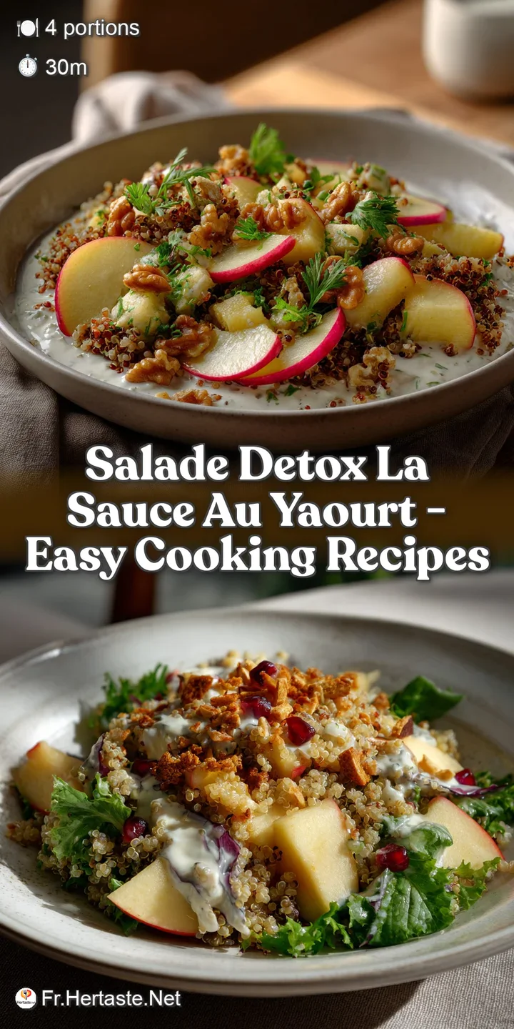 Salade Detox la Sauce au Yaourt - Easy Cooking Recipes