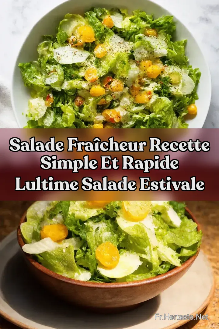 Salade Fra&icirc;cheur Recette Simple et Rapide LUltime Salade Estivale