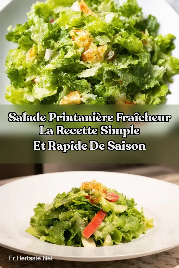 Salade Printani&egrave;re Fra&icirc;cheur La Recette Simple et Rapide de Saison