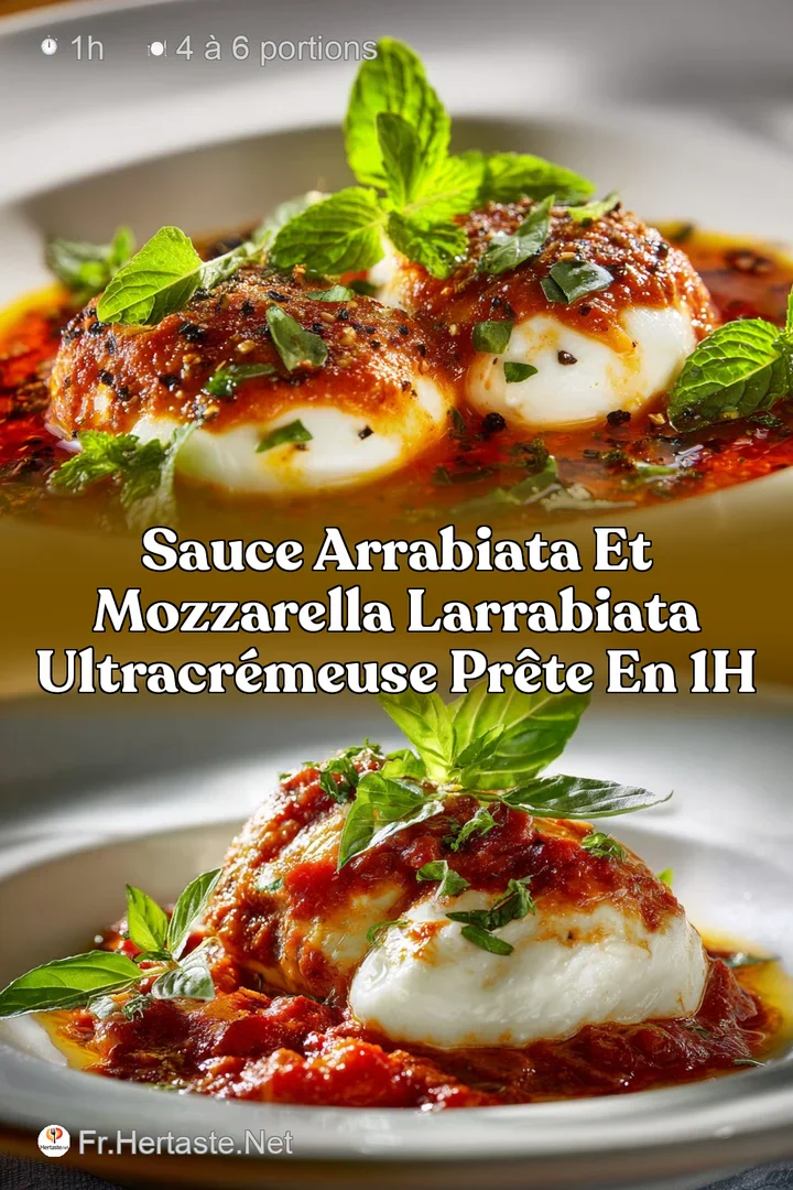 Sauce Arrabiata et Mozzarella LArrabiata ultracr&eacute;meuse pr&ecirc;te en 1h