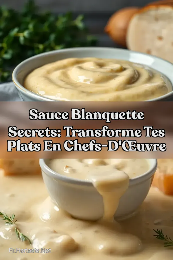 Sauce Blanquette Secrets: Transforme tes plats en chefs-d &oelig;uvre