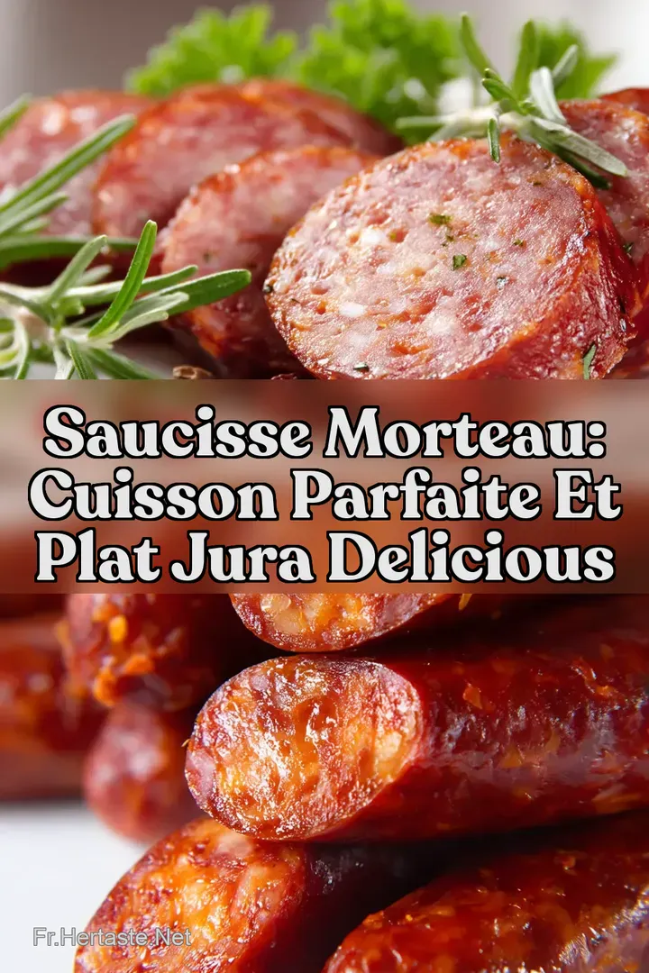 Saucisse Morteau: Cuisson Parfaite et Plat Jura Delicious