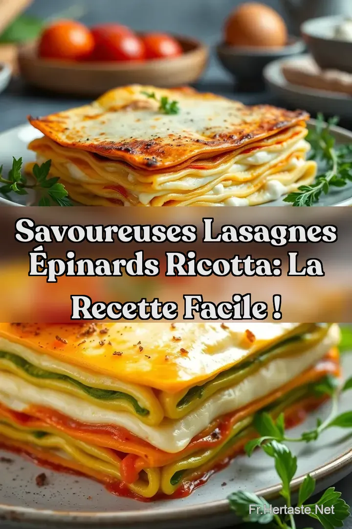 Savoureuses Lasagnes &Eacute;pinards Ricotta: La Recette Facile !