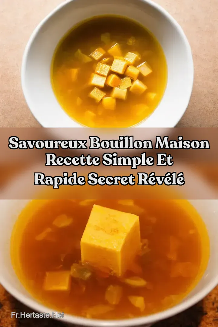 Savoureux Bouillon Maison Recette Simple et Rapide Secret r&eacute;v&eacute;l&eacute;