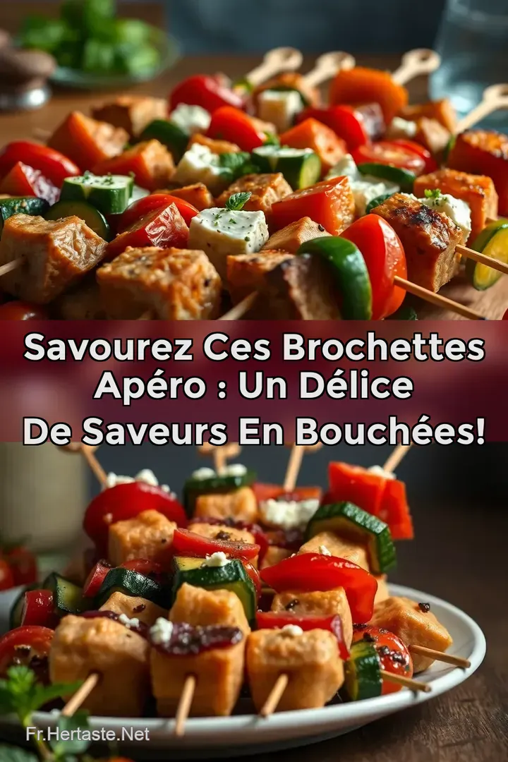 Savourez ces Brochettes Ap&eacute;ro : Un D&eacute;lice de Saveurs en Bouch&eacute;es!