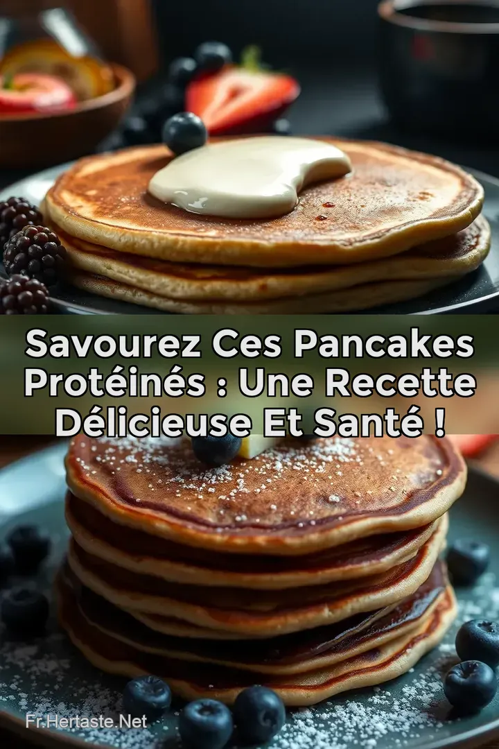 Savourez ces Pancakes Prot&eacute;in&eacute;s : Une Recette D&eacute;licieuse et Sant&eacute; !