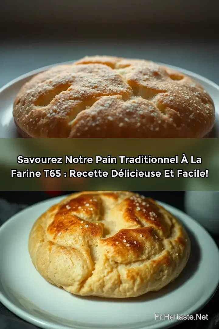 Savourez notre Pain Traditionnel &agrave; la Farine T65 : Recette D&eacute;licieuse et Facile!