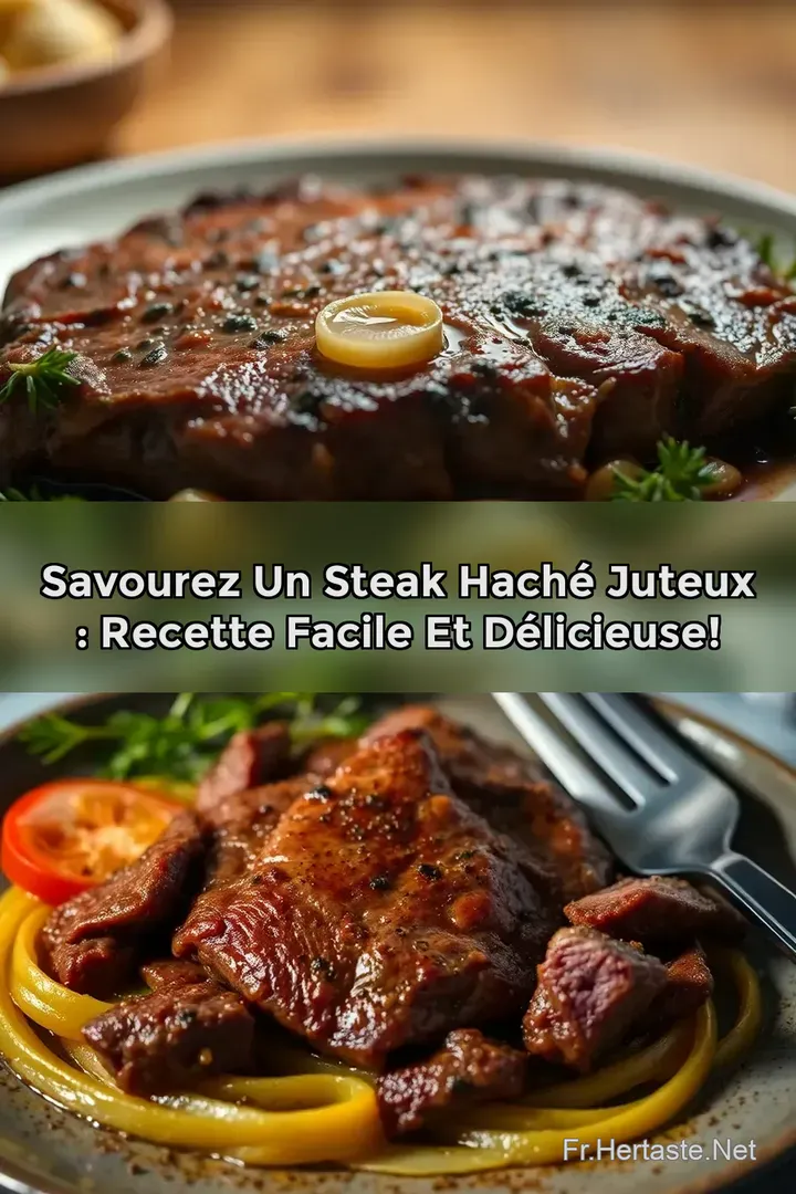 Savourez un Steak Hach&eacute; Juteux : Recette Facile et D&eacute;licieuse!