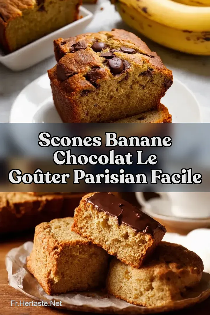 Scones Banane Chocolat Le Go&ucirc;ter Parisian Facile