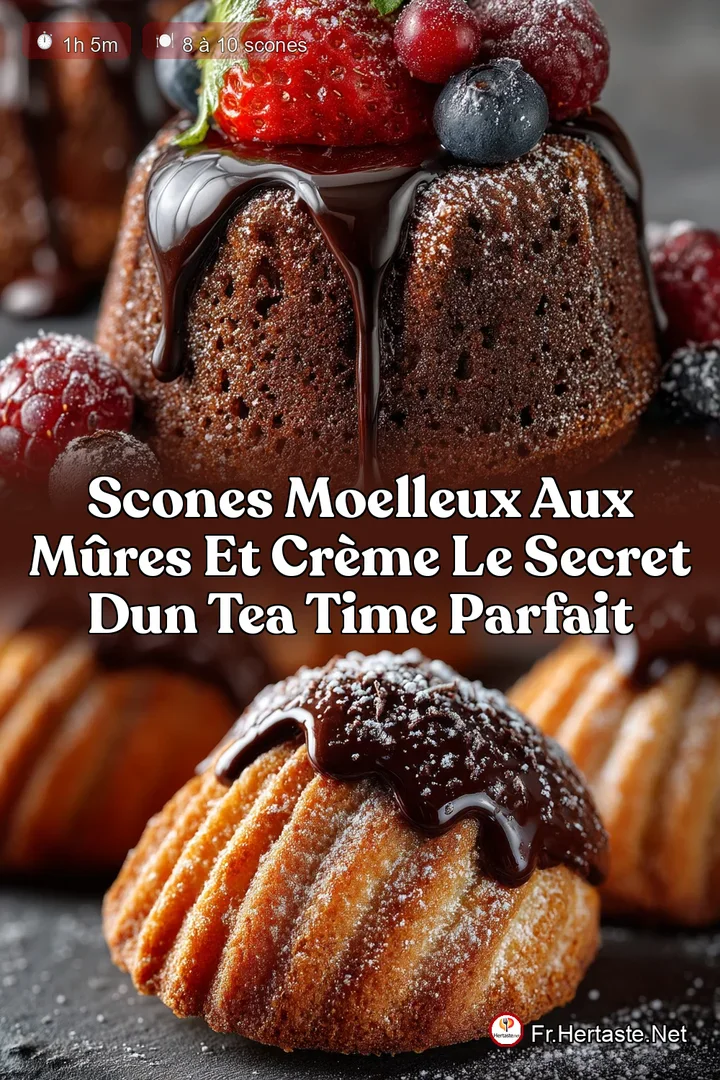 Scones Moelleux aux M&ucirc;res et Cr&egrave;me Le Secret dun Tea Time Parfait