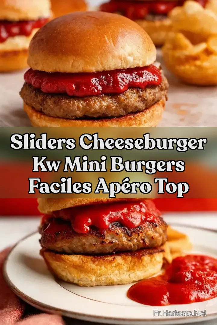 Sliders Cheeseburger kw Mini Burgers Faciles Ap&eacute;ro Top