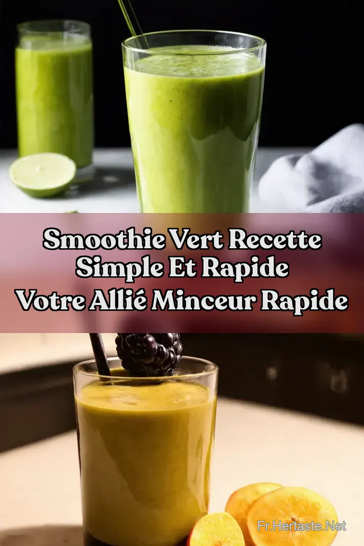 Smoothie Vert Recette Simple et Rapide Votre Alli&eacute; Minceur Rapide