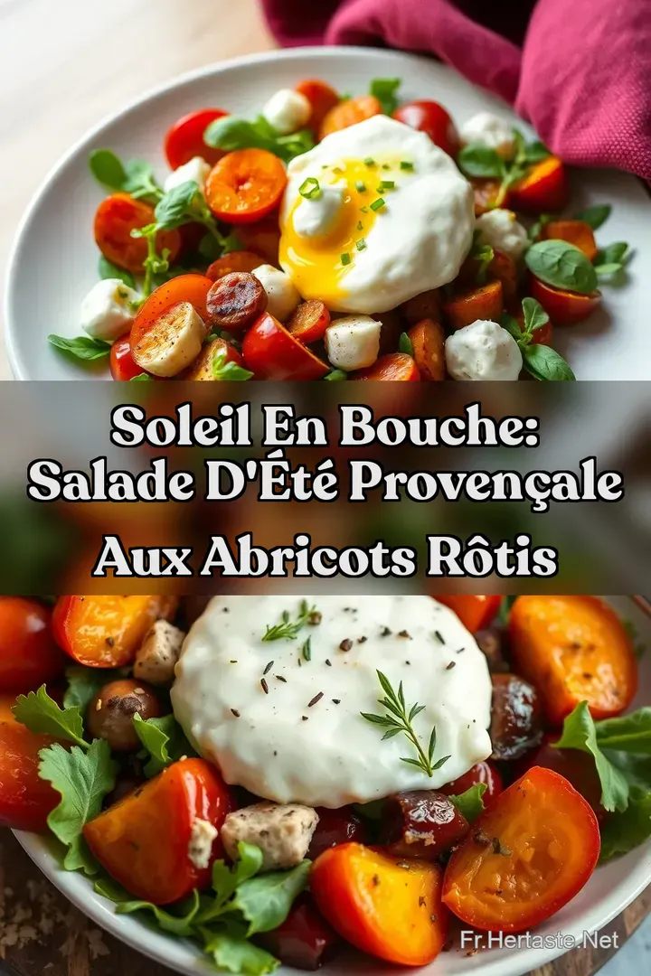Soleil en bouche: Salade d &eacute;t&eacute; proven&ccedil;ale aux abricots r&ocirc;tis