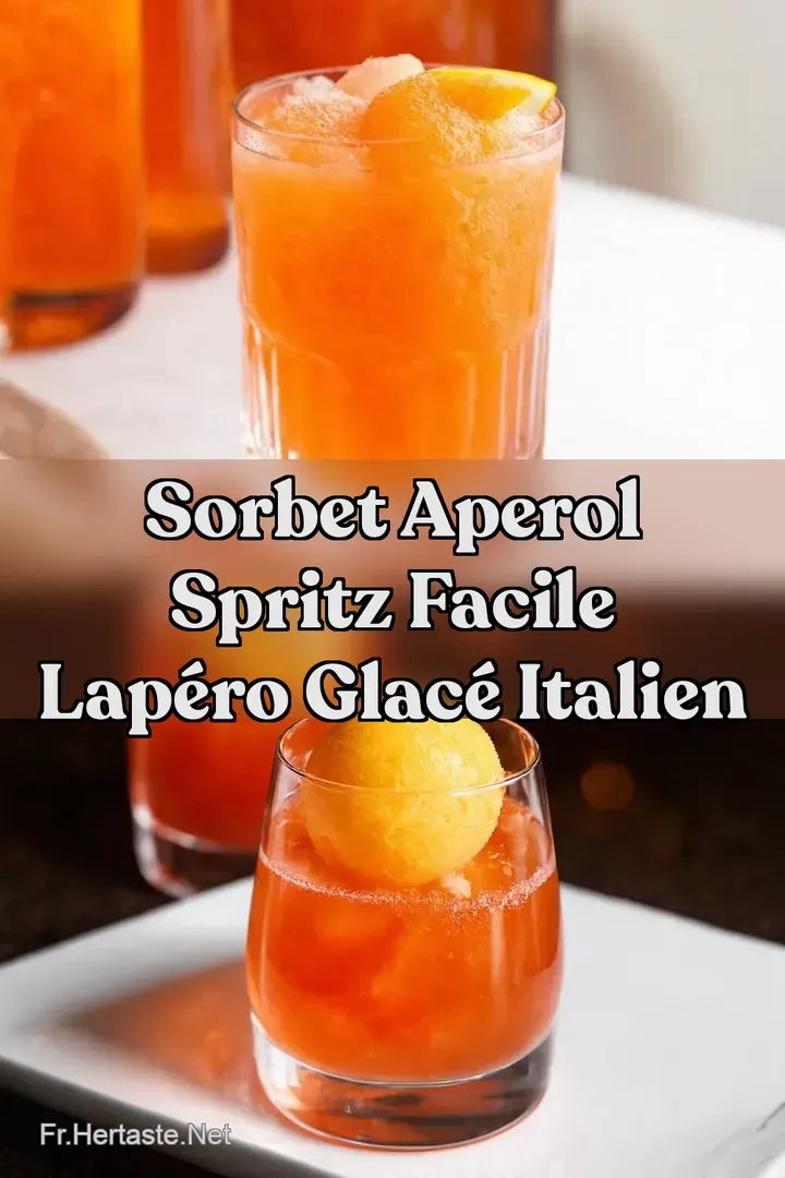 Sorbet Aperol Spritz facile LAp&eacute;ro Glac&eacute; Italien