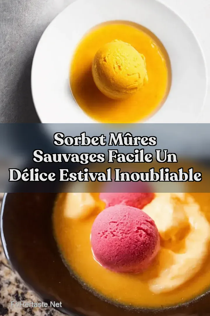 Sorbet M&ucirc;res Sauvages Facile Un D&eacute;lice Estival Inoubliable