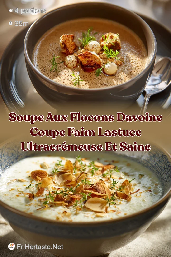 Soupe aux Flocons dAvoine Coupe Faim Lastuce ultracr&eacute;meuse et saine