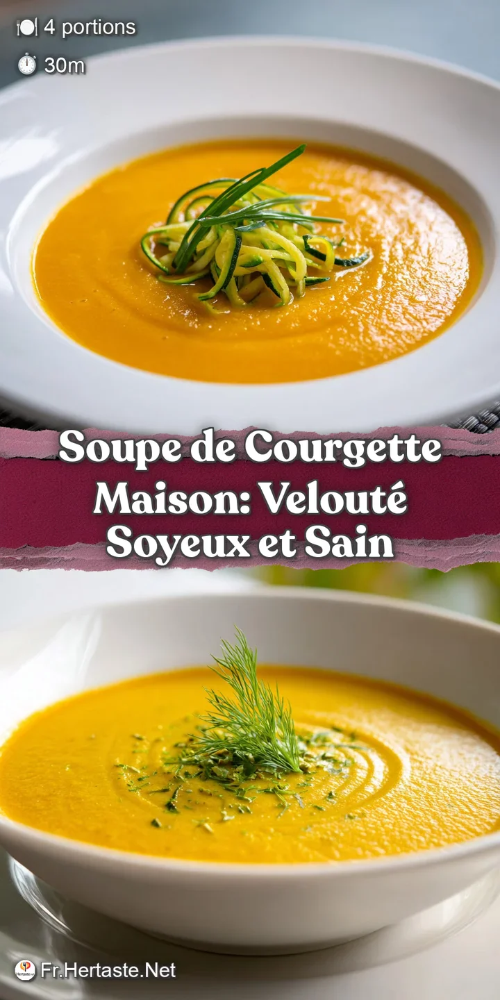 Lush green zucchini soup with visible bits of tender zucchini. A swirl of cream adds richness, all bathed in soft, natural...