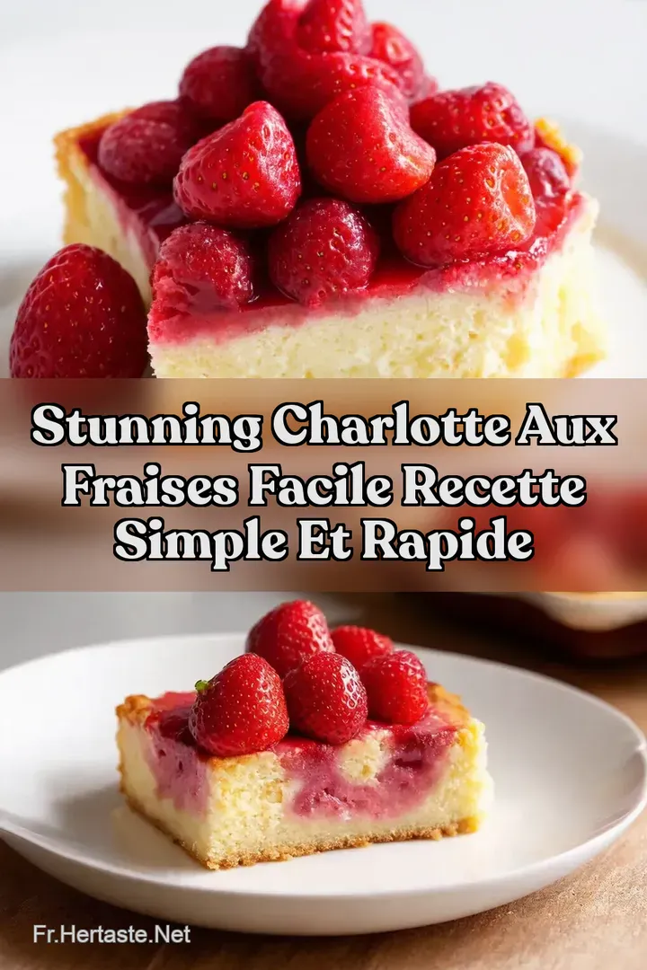 Stunning Charlotte aux Fraises Facile Recette Simple et Rapide
