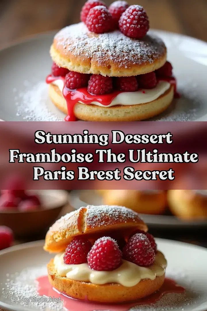 Stunning Dessert Framboise The Ultimate Paris Brest Secret