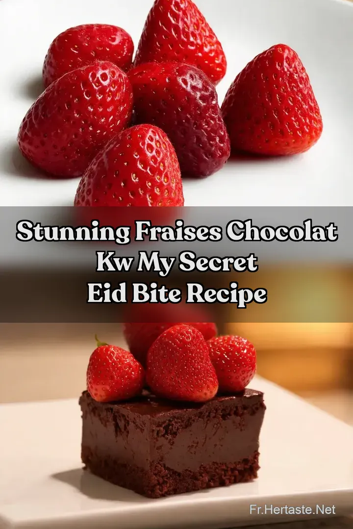 Stunning Fraises Chocolat kw My Secret Eid Bite Recipe