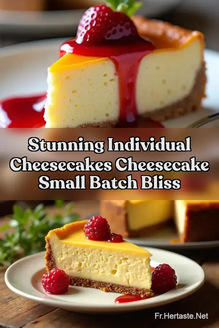 Stunning Individual Cheesecakes Cheesecake Small Batch Bliss