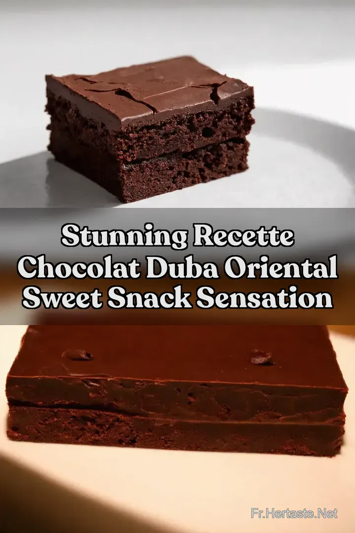 Stunning RECETTE CHOCOLAT DUBA Oriental Sweet Snack Sensation