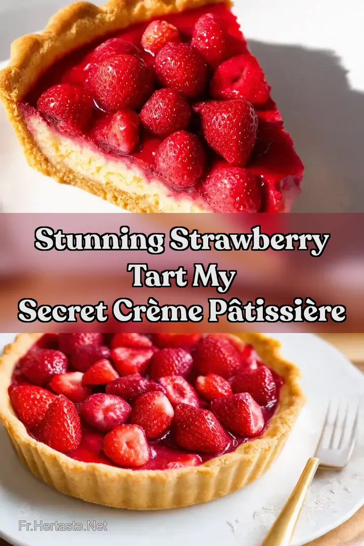 Stunning Strawberry Tart My Secret Cr&egrave;me P&acirc;tissi&egrave;re