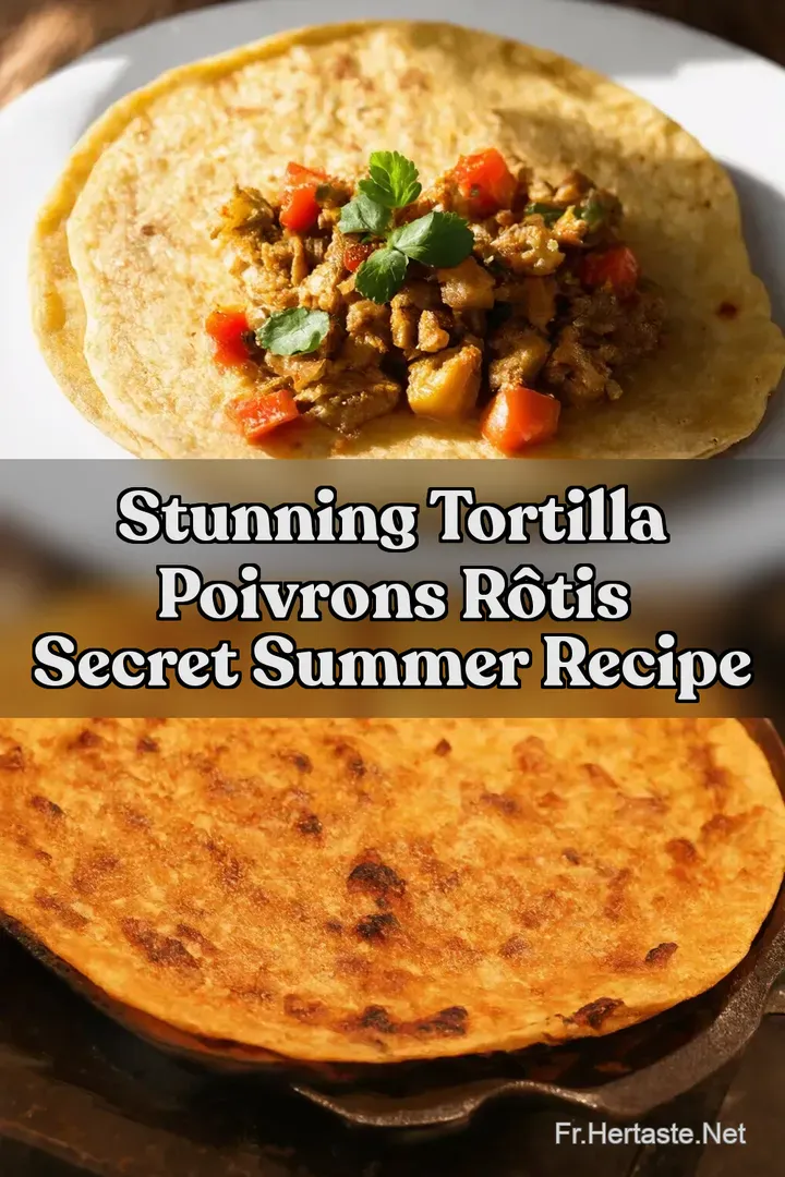 Stunning Tortilla Poivrons R&ocirc;tis Secret Summer Recipe