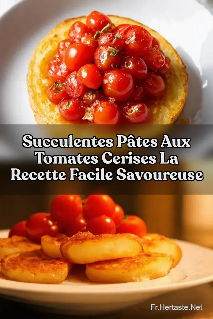 Succulentes P&acirc;tes aux Tomates Cerises La Recette Facile Savoureuse