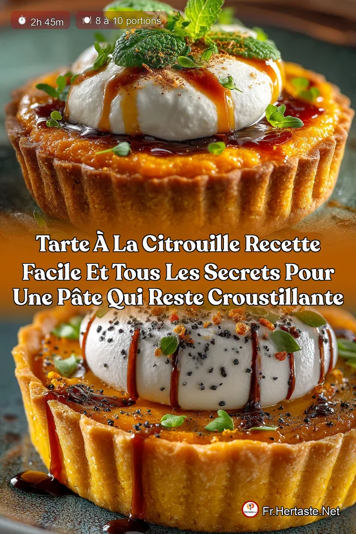 Tarte &agrave; la Citrouille Recette facile et tous les secrets pour une p&acirc;te qui reste croustillante