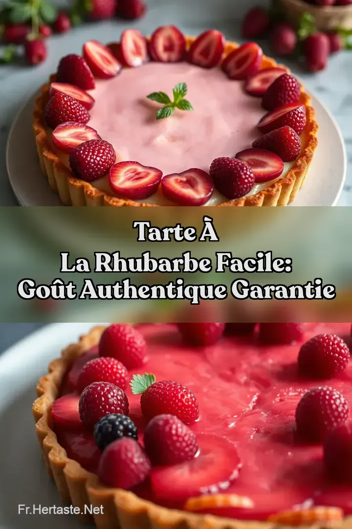 Tarte &agrave; la Rhubarbe Facile: Go&ucirc;t Authentique Garantie