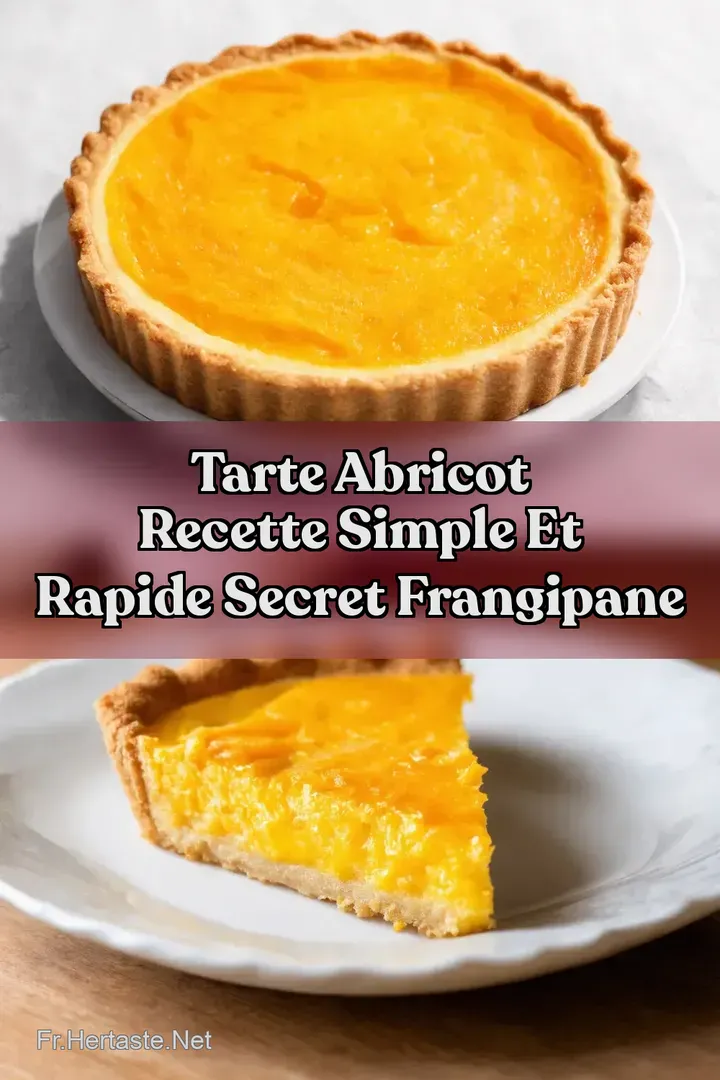 Tarte Abricot Recette Simple et Rapide Secret Frangipane