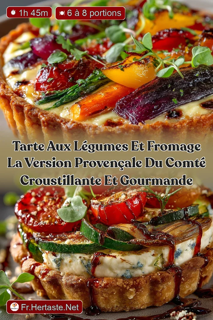 Tarte aux L&eacute;gumes et Fromage La version Proven&ccedil;ale du Comt&eacute; croustillante et gourmande