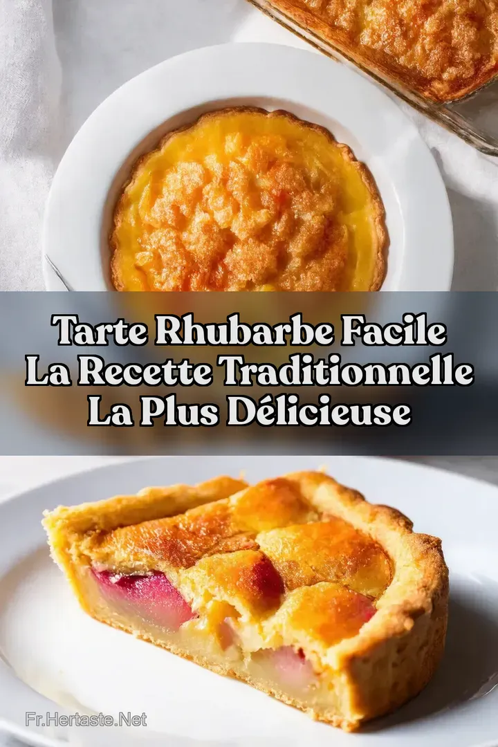 Tarte Rhubarbe Facile La Recette Traditionnelle la Plus D&eacute;licieuse