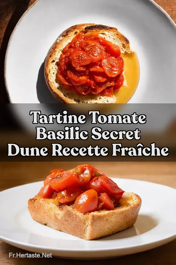 Tartine Tomate Basilic Secret dune Recette Fra&icirc;che