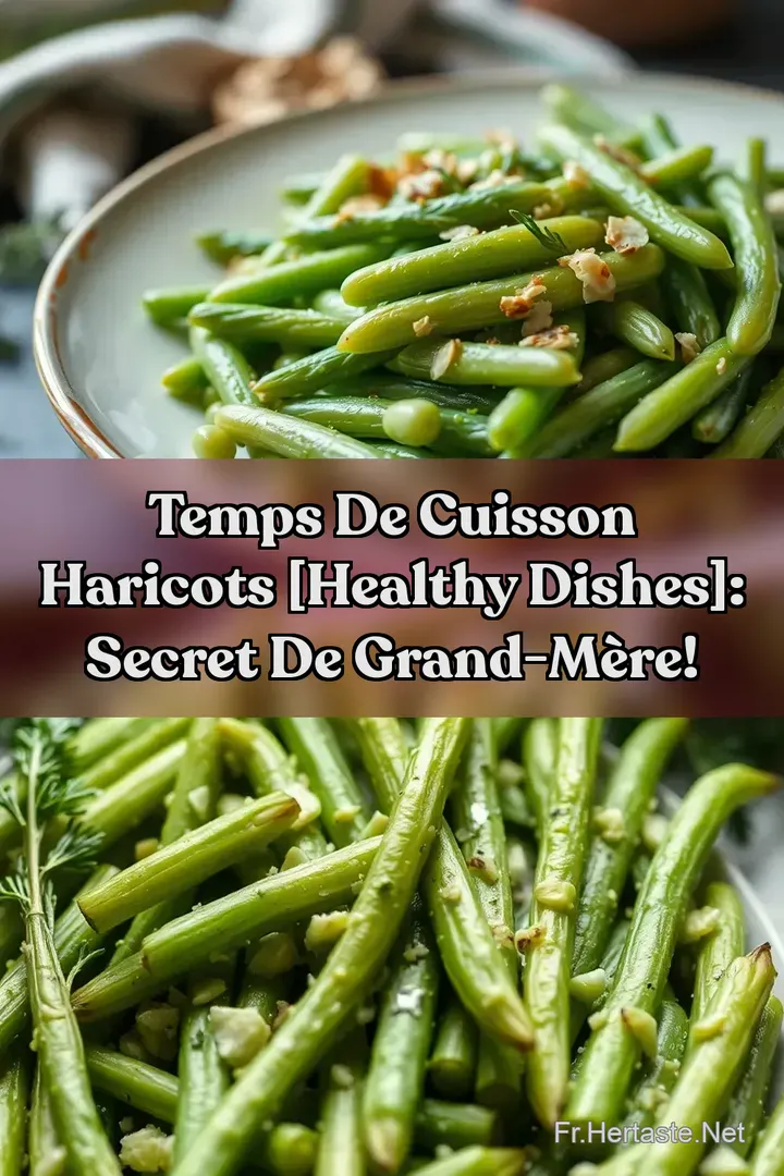 Temps de Cuisson Haricots [Healthy Dishes]: Secret de Grand-M&egrave;re!