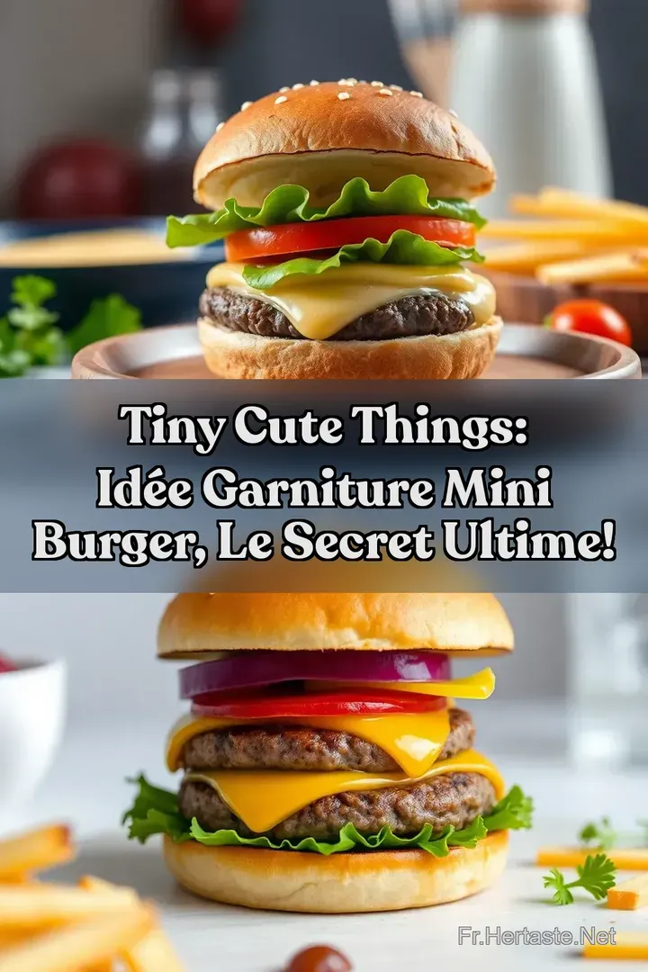 Tiny Cute Things: Id&eacute;e Garniture Mini Burger Le Secret Ultime!