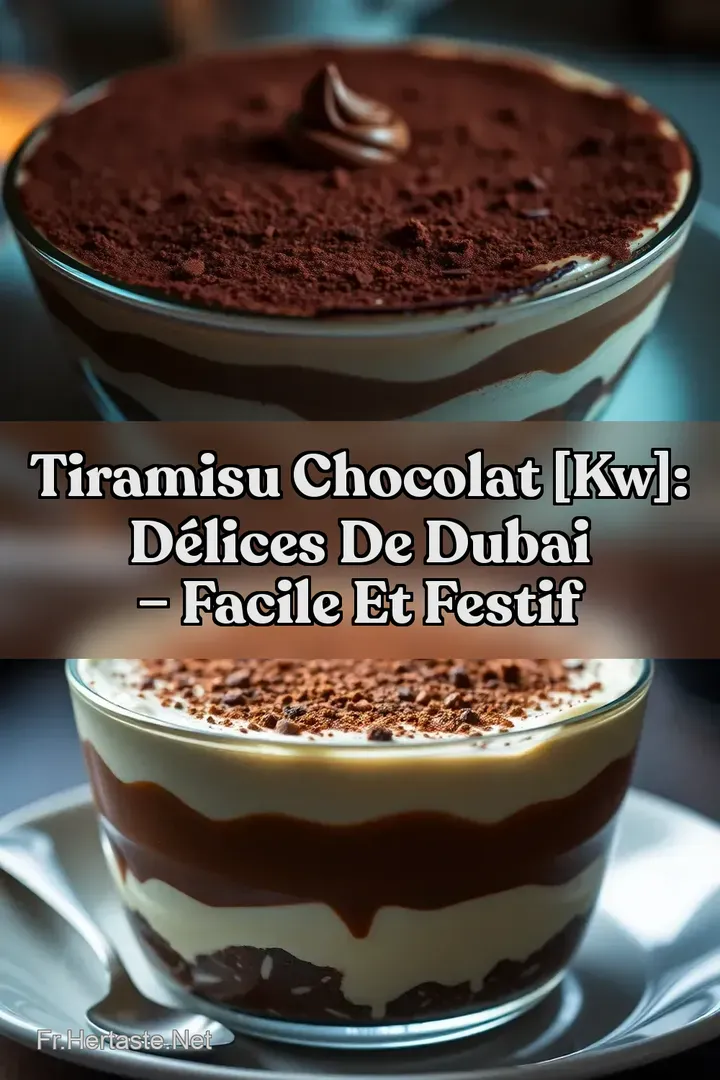 Tiramisu Chocolat [kw]: D&eacute;lices de Dubai &ndash; Facile et Festif