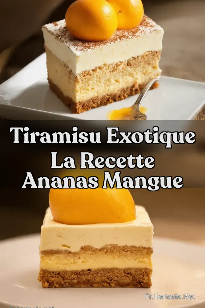 Tiramisu Exotique LA Recette Ananas Mangue