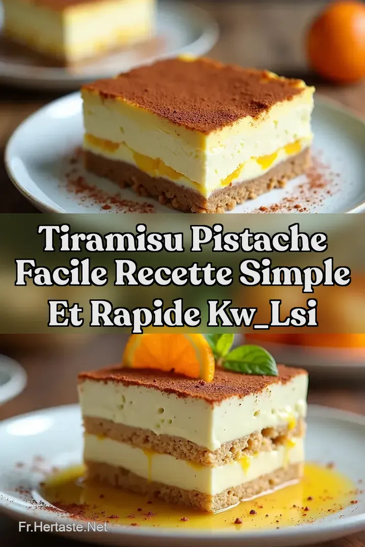 Tiramisu Pistache Facile Recette Simple et Rapide kw_lsi