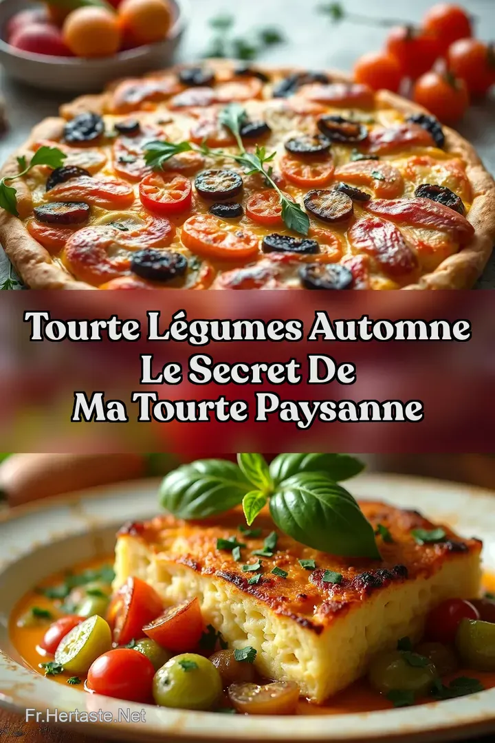 Tourte L&eacute;gumes Automne Le Secret de Ma Tourte Paysanne
