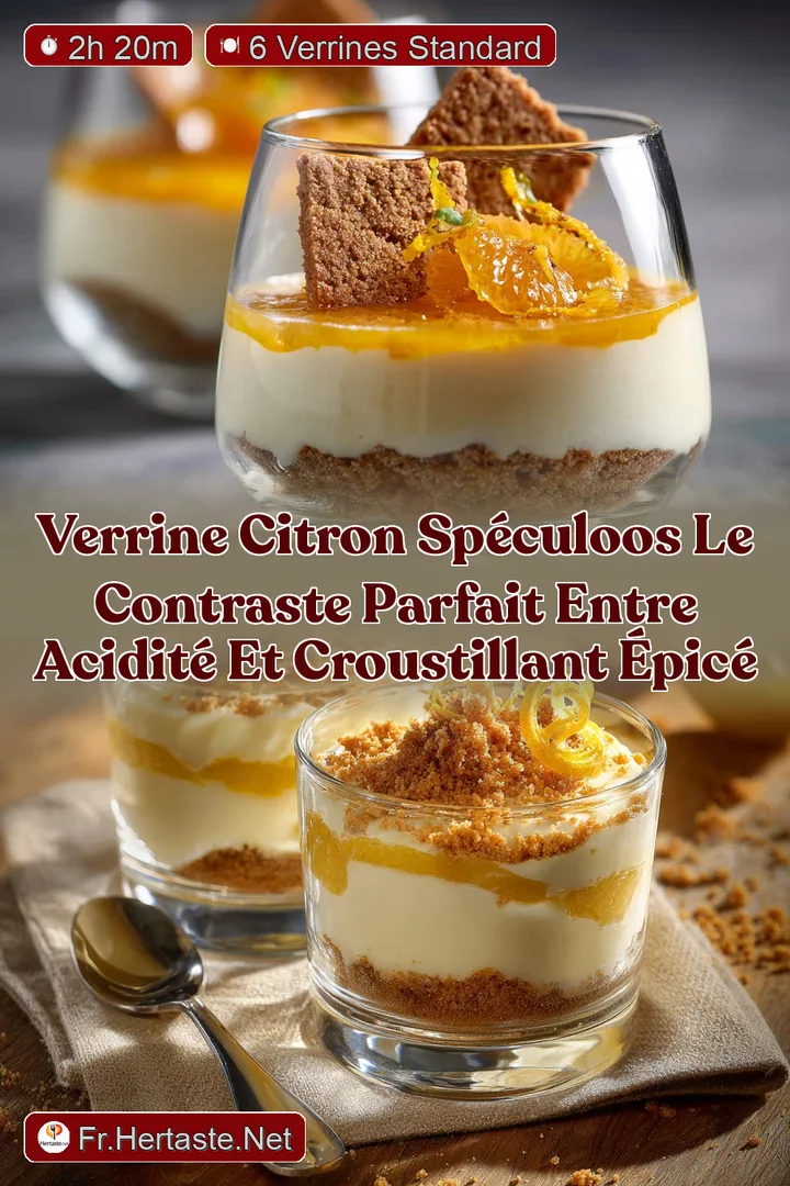 Verrine Citron Sp&eacute;culoos le contraste parfait entre acidit&eacute; et croustillant &eacute;pic&eacute;