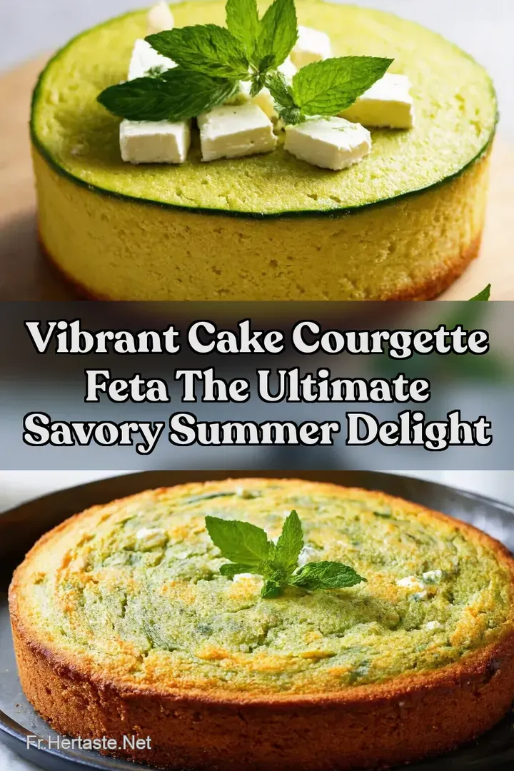 Vibrant Cake Courgette Feta The Ultimate Savory Summer Delight