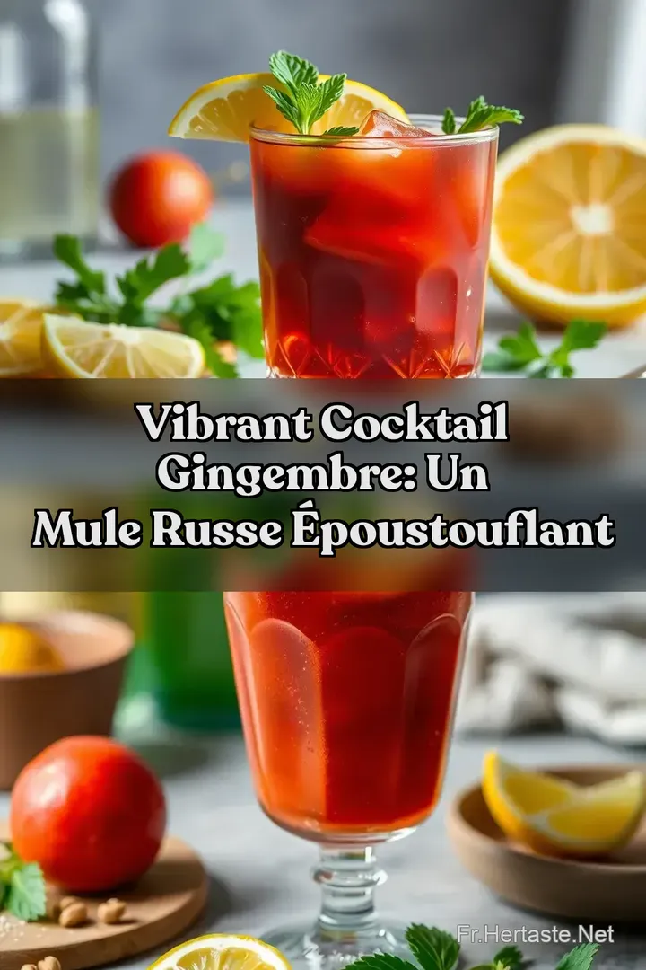 Vibrant Cocktail Gingembre: Un Mule Russe &Eacute;poustouflant