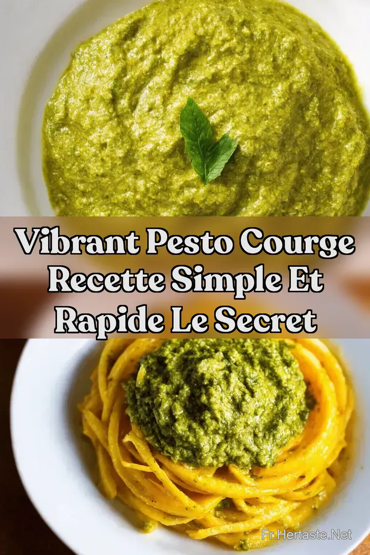 Vibrant Pesto Courge Recette Simple et Rapide Le Secret