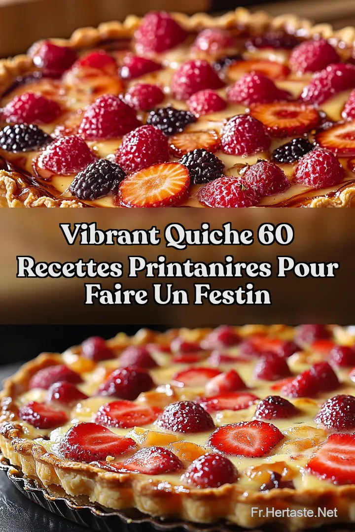 Vibrant Quiche 60 recettes printanires pour faire un festin