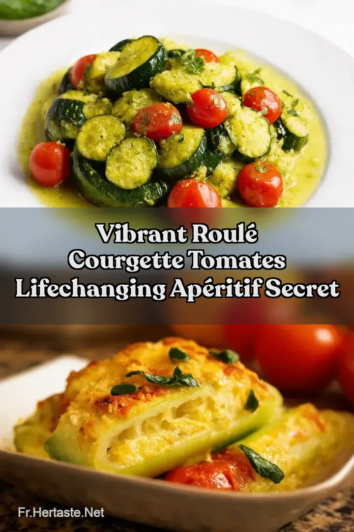Vibrant Roul&eacute; Courgette Tomates LifeChanging Ap&eacute;ritif Secret
